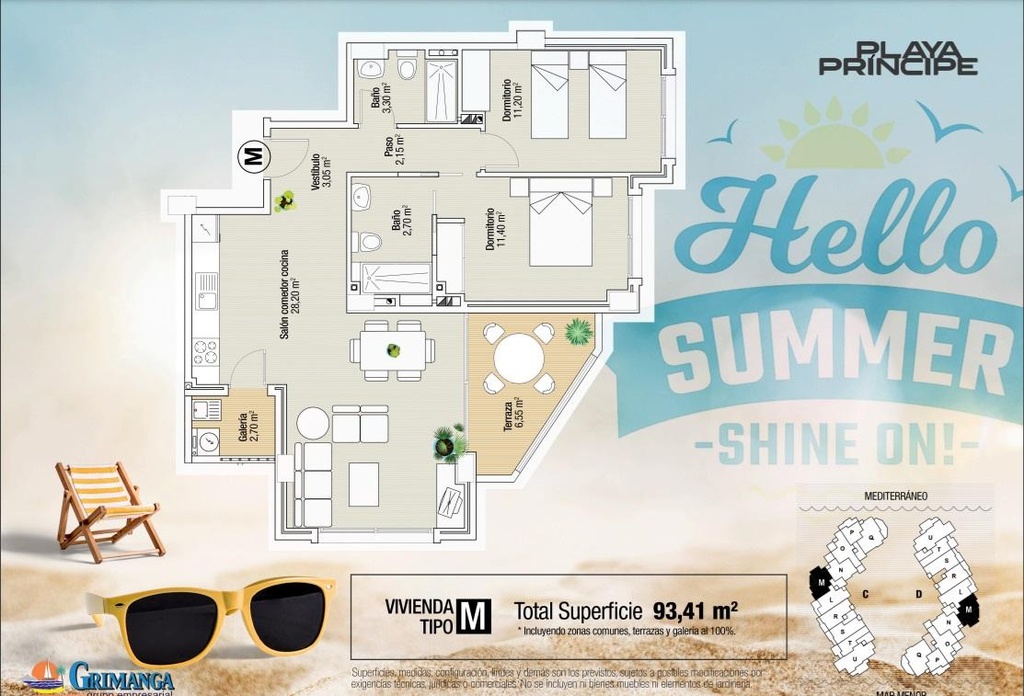 Appartement te koop in La Manga del Mar Menor
