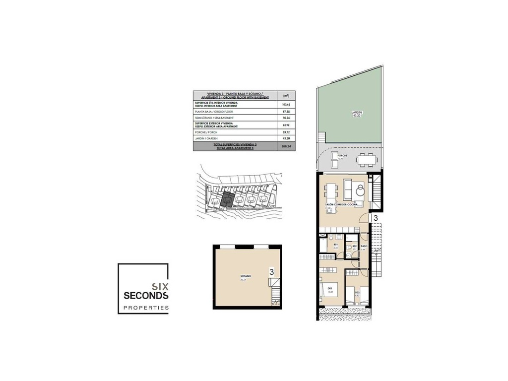 Moderne gelijkvloerse bungalow aan zee in La Mata, Torrevieja, Alicante.